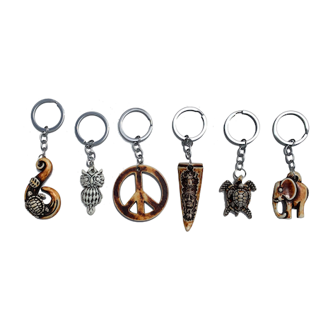 Resin Fantasy Key Ring Assorted